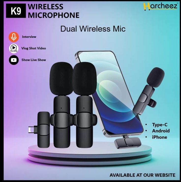 2 Wireless Microphones